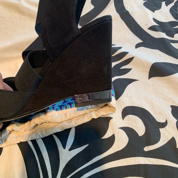 Tory Burch black wedges - Picture 2 of 3
